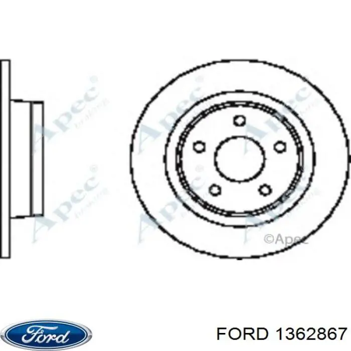 Задний тормозной диск Ford 1362867 цена, от 32.35 USD