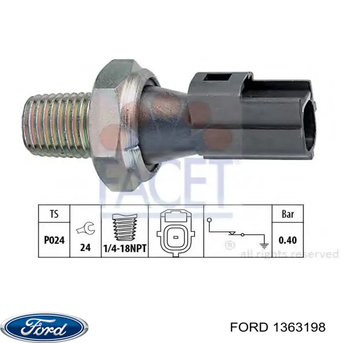 Датчик давления масла 1363198 Ford