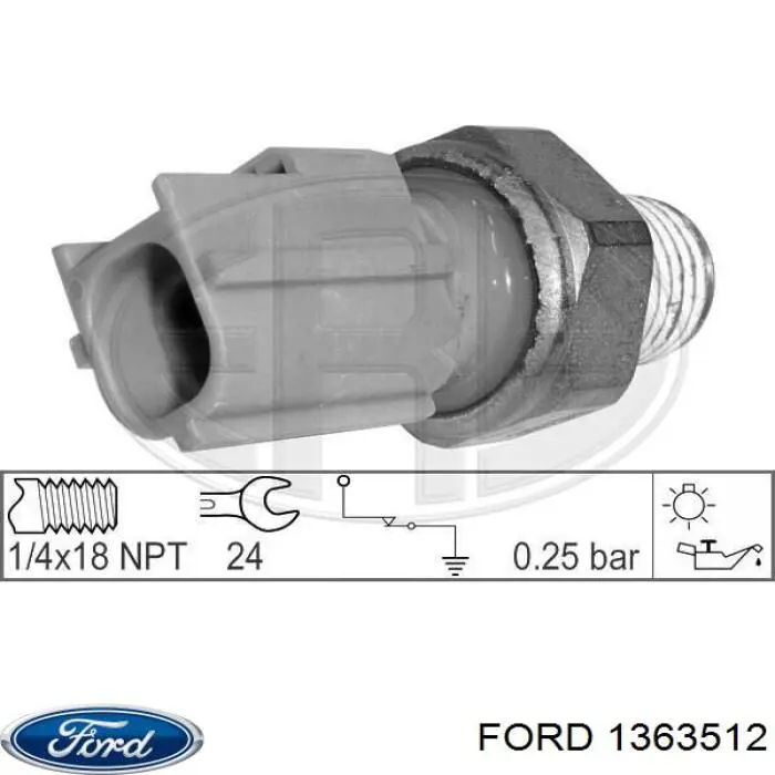 1363512 Ford датчик давления масла