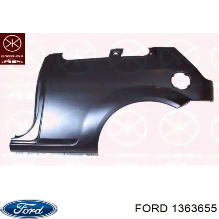 1363655 Ford крыло заднее левое