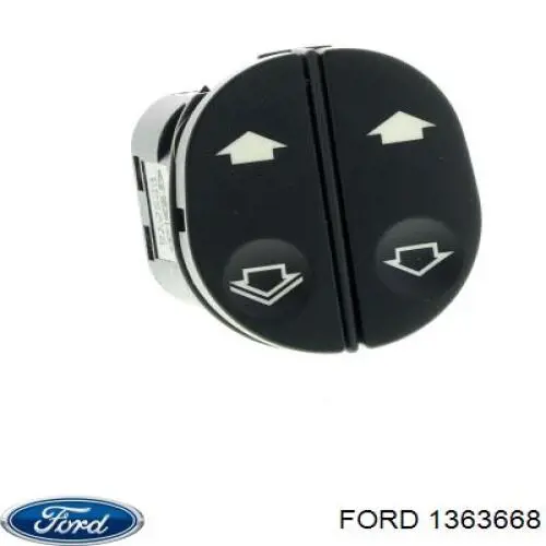 1363668 Ford кнопка включения мотора стеклоподъемника передняя левая