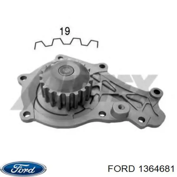 Bomba de agua 1364681 Ford