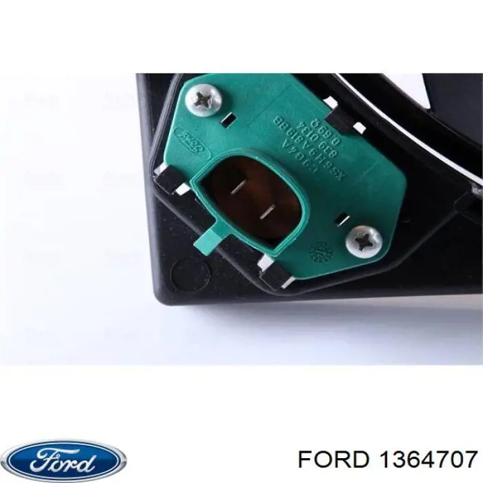 1364707 Ford диффузор радиатора охлаждения, в сборе с мотором и крыльчаткой