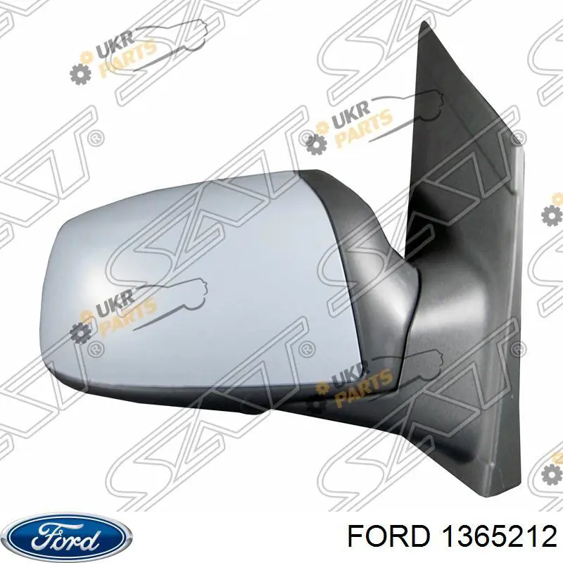 Правое боковое зеркало 1365212 Ford