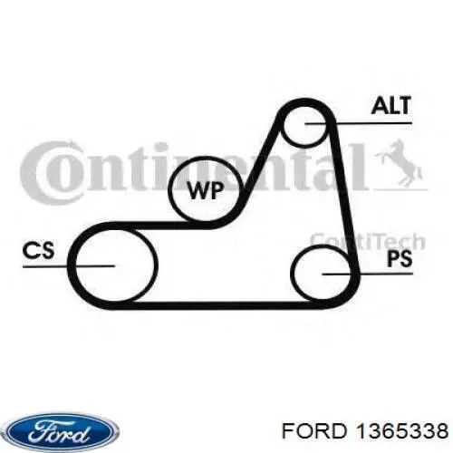 Клиновый ремень Ford 1365338 цена, от 14.33 USD