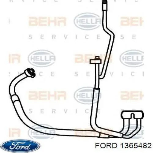 1365482 Ford mangueira de aparelho de ar condicionado, desde o compressor até o radiador