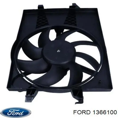 1366100 Ford диффузор радиатора охлаждения, в сборе с мотором и крыльчаткой