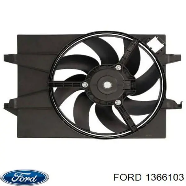 Купить 1366103 Ford Диффузор вентилятора в сборе с мотором и крыльчаткой