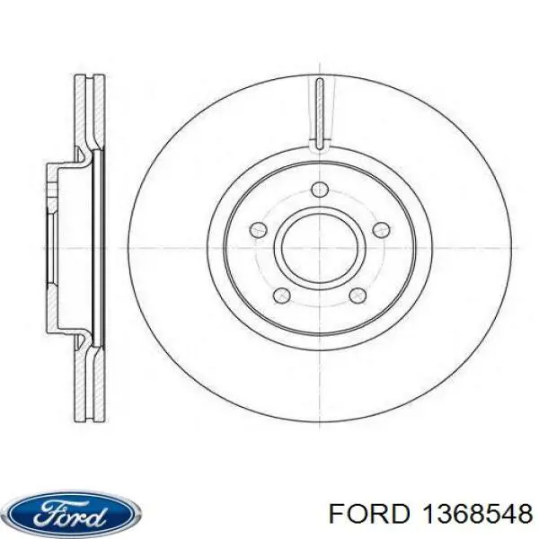 Передний тормозной диск Ford 1368548