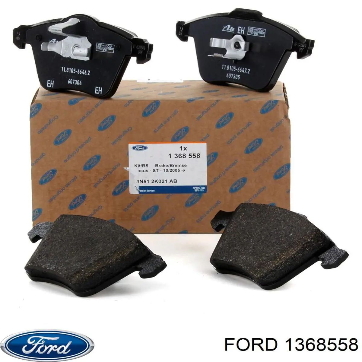 1368558 Ford колодки тормозные передние дисковые