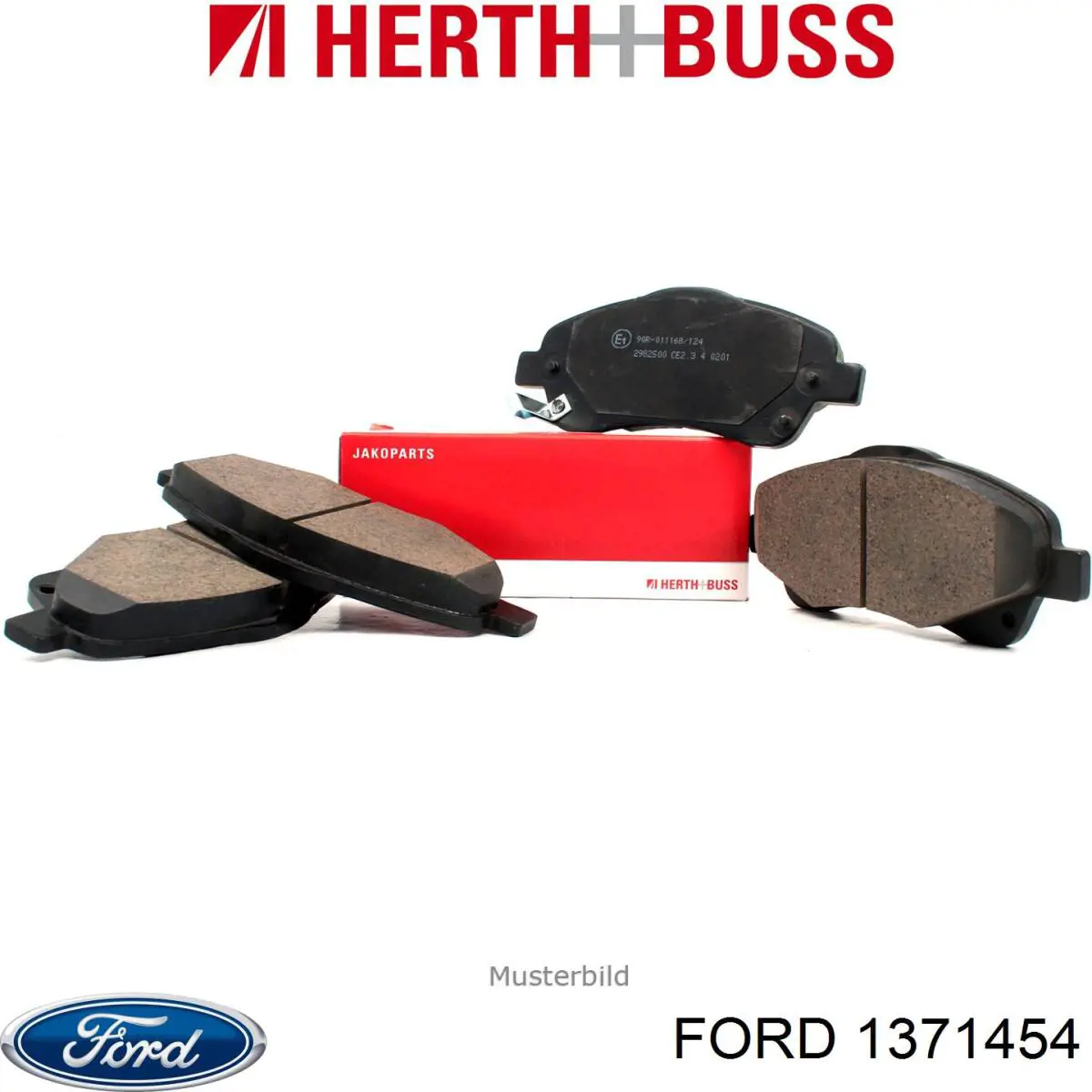 Задние тормозные колодки 1371454 Ford