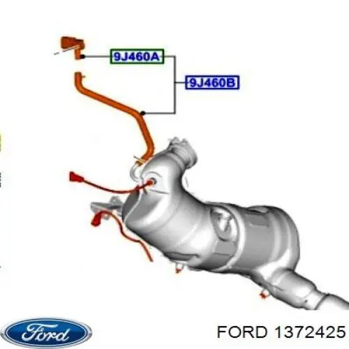 Прокладка EGR-клапана рециркуляции Ford 1372425