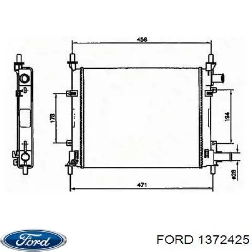 Купить 1372425 Ford Прокладка EGR-клапана рециркуляции