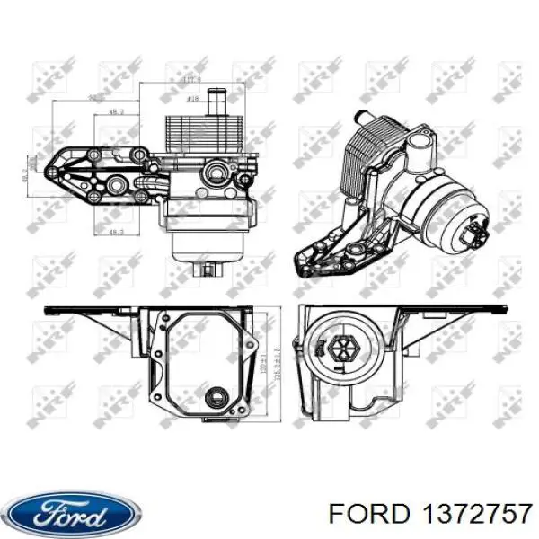 1372757 Ford Корпус маслофильтра