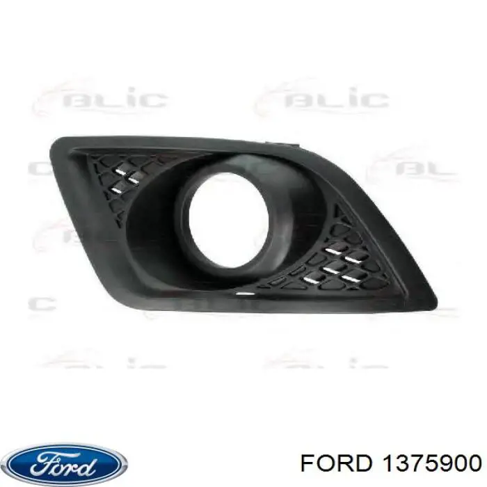 Заглушка (решетка) противотуманных фар бампера переднего правая Ford 1375900