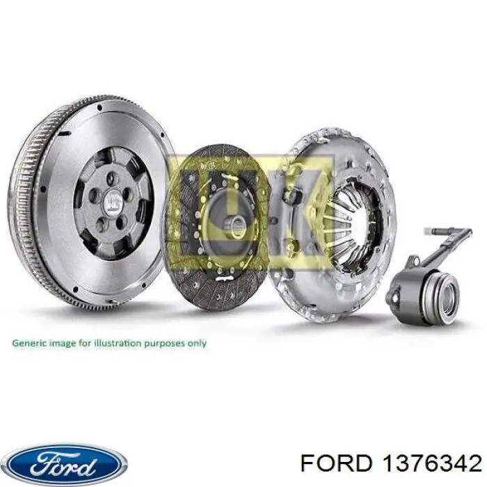 1376342 Ford kit de embraiagem (3 peças)