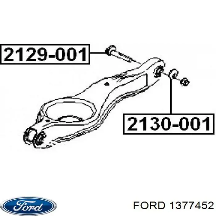 Болт крепления заднего нижнего рычага, внутренний Ford 1377452 цена, от 22.25 USD