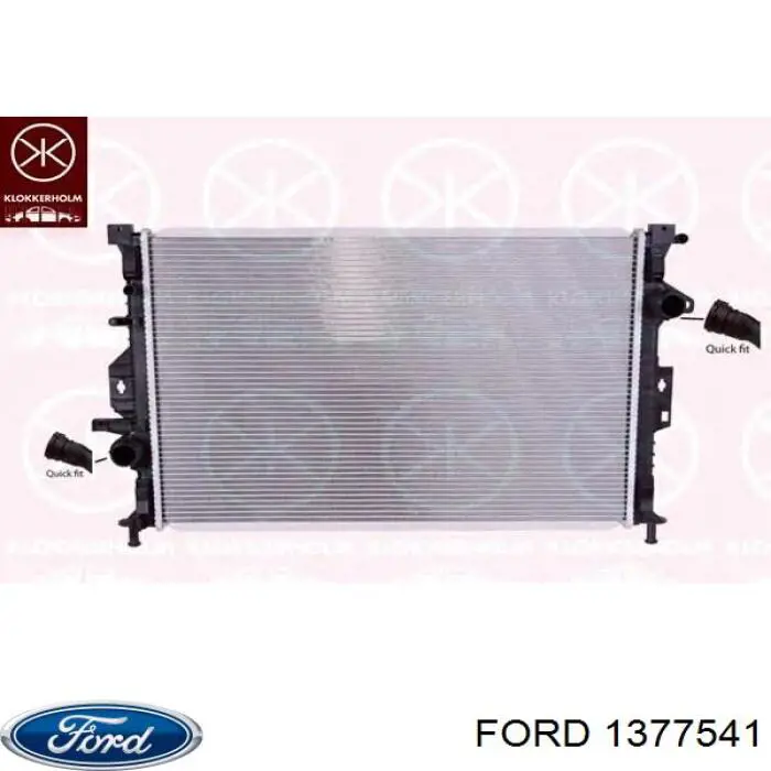 Радиатор охлаждения двигателя Ford 1377541 цена, от 76.12 USD