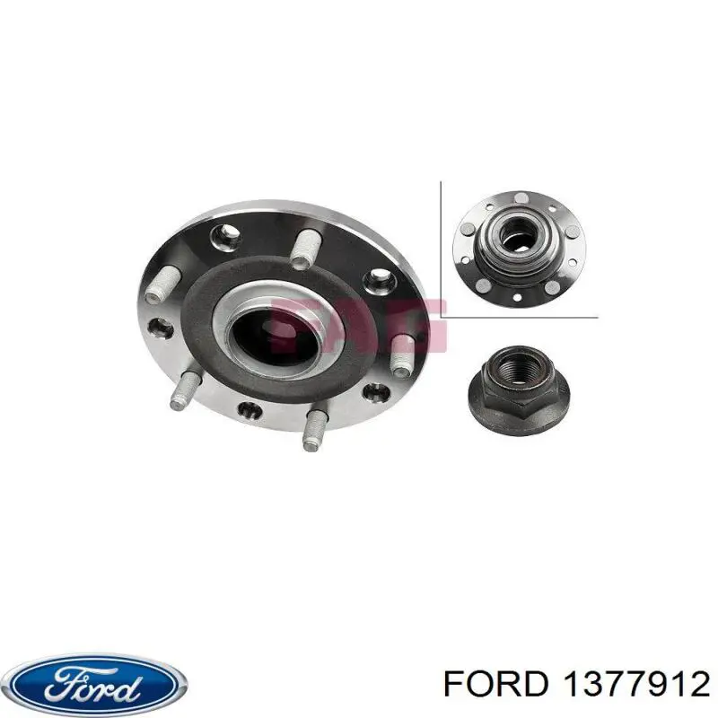 Ступица заднего колеса Ford 1377912