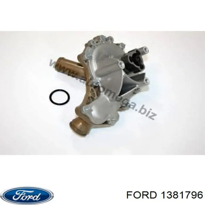 Купить 1381796 Ford Помпа водяная (насос) охлаждения, в сборе с корпусом