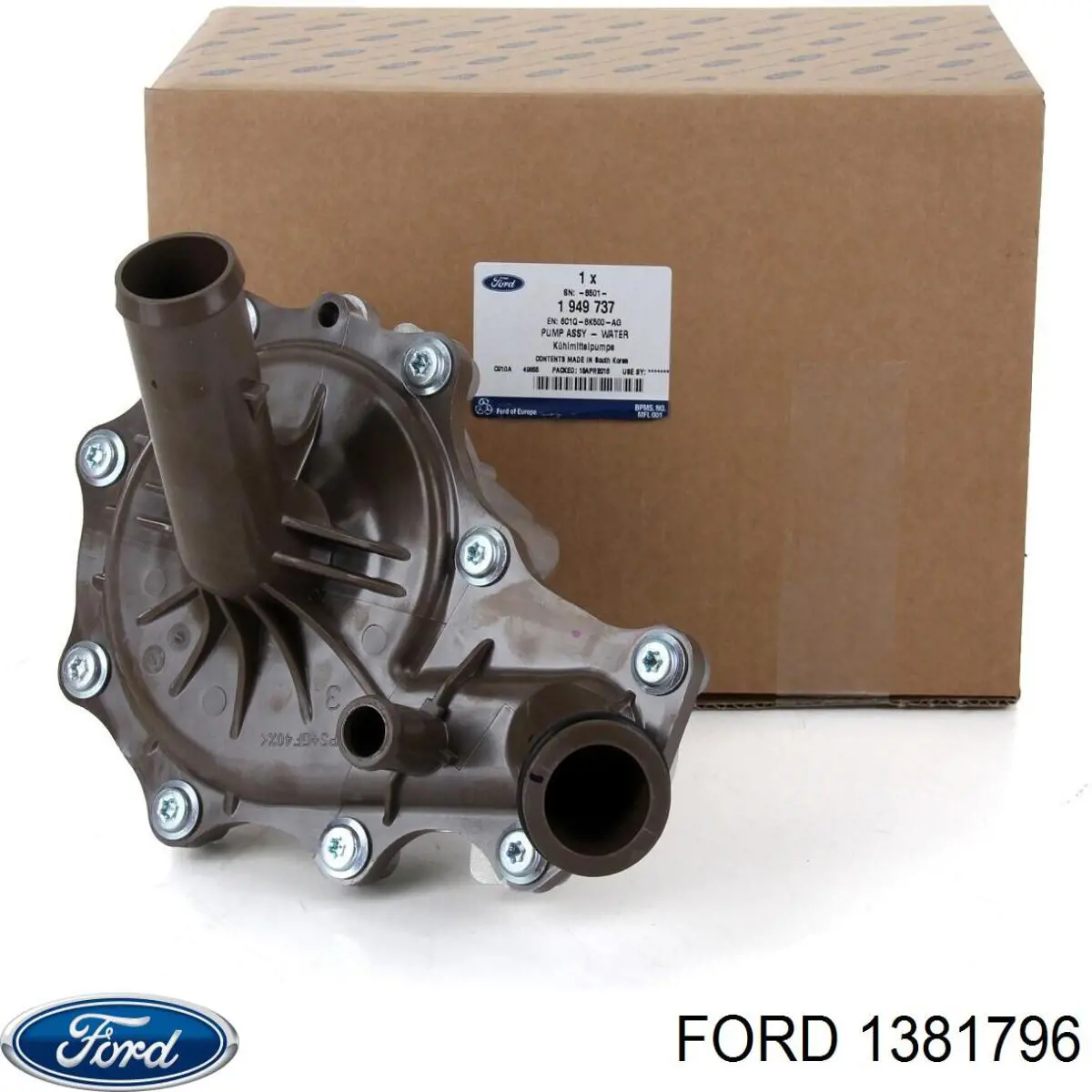 Помпа водяная, корпус Ford 1381796