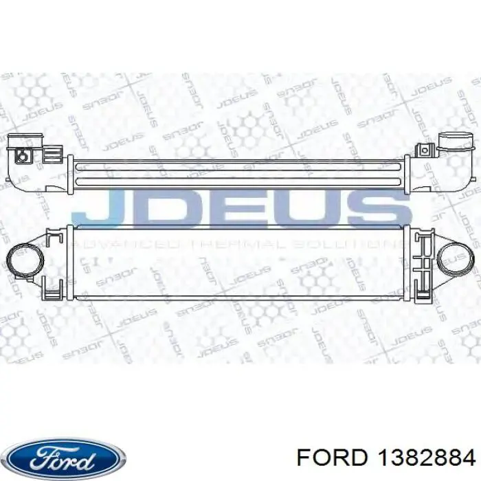 1382884 Ford интеркулер