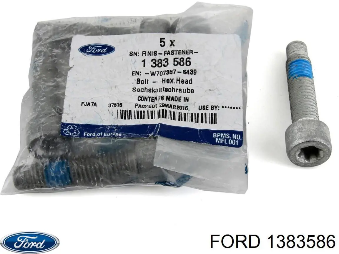 Болт (гайка) крепежа Ford 1383586 цена, от 4.89 USD