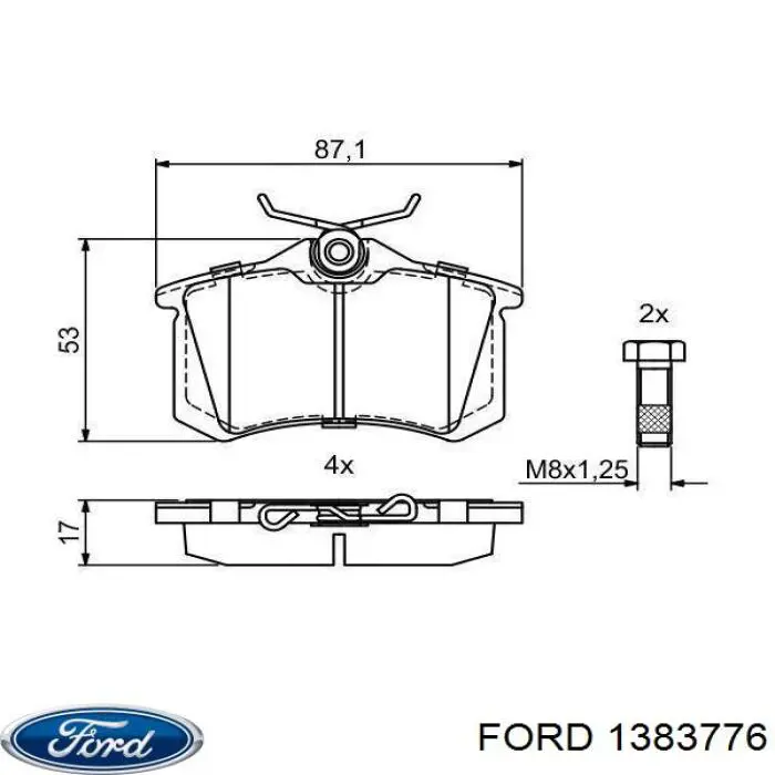 Пружина амортизатора Ford 1383776 цена, от 20.74 USD