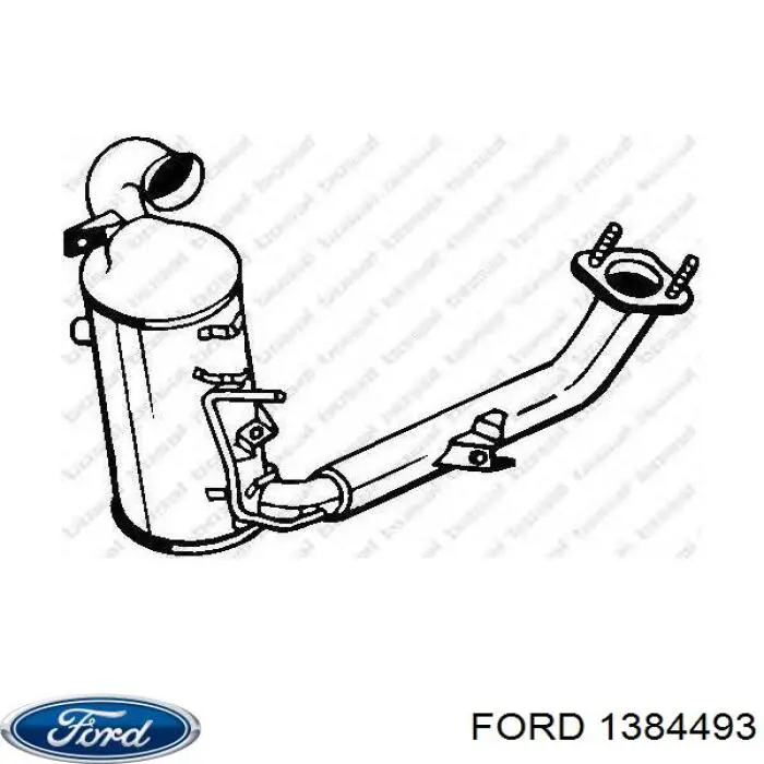 Купить 1384493 Ford Преобразователь отработавших газов