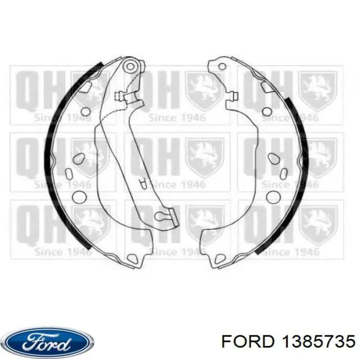 Барабанные колодки Ford 1385735