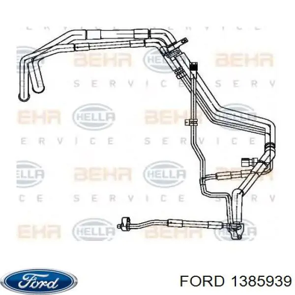 Шланг кондиционера, от радиатора к испарителю Ford 1385939 цена, от 265.49 USD
