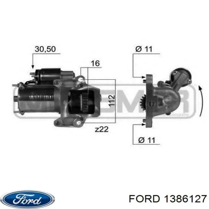 1386127 Ford Стартер автомобиля