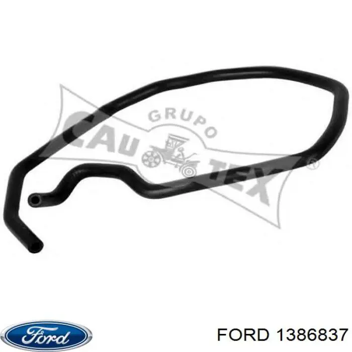 Купить 1386837 Ford Шланг расширительного бачка нижний