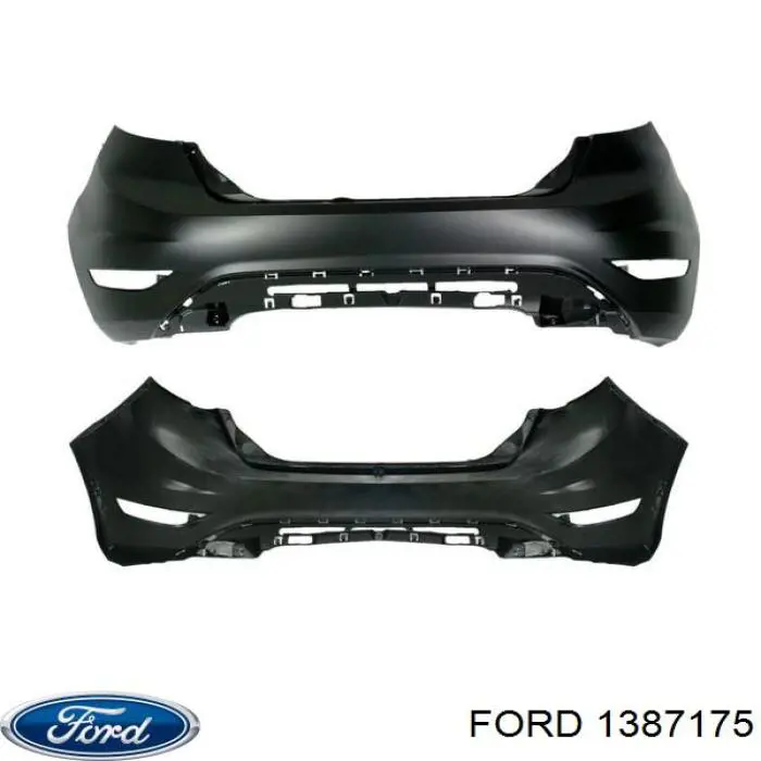 1487470 Ford Бампер задний, центральная часть