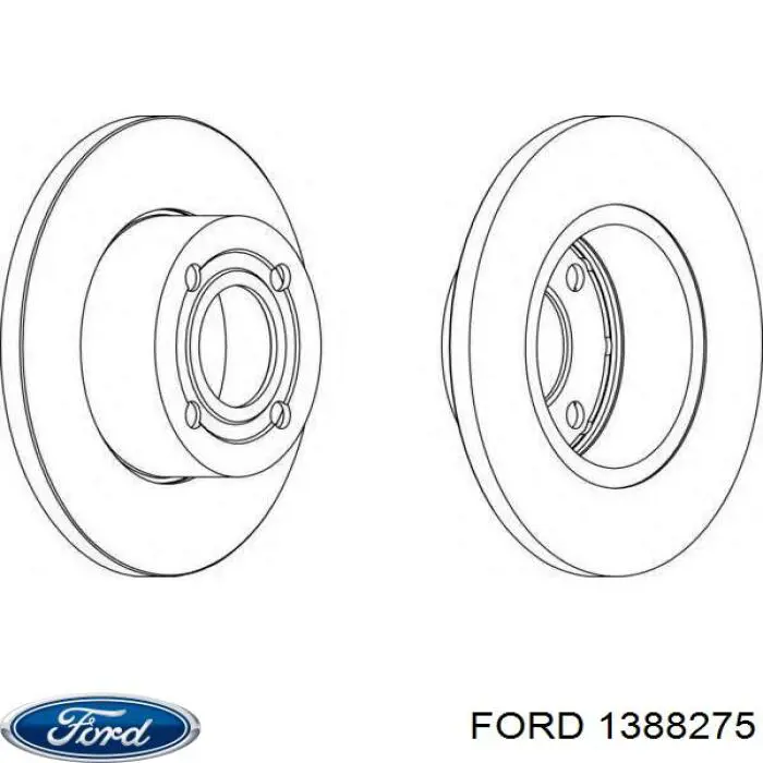 Трос стояночного тормоза задний правый Ford 1388275 цена, от 12.07 USD