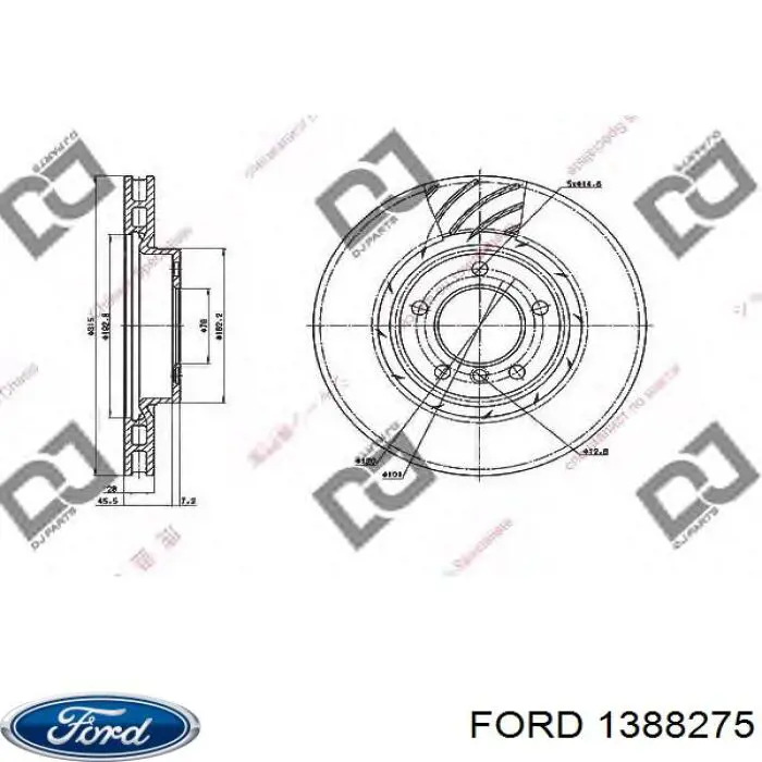 Купить 1388275 Ford Задний правый трос ручника