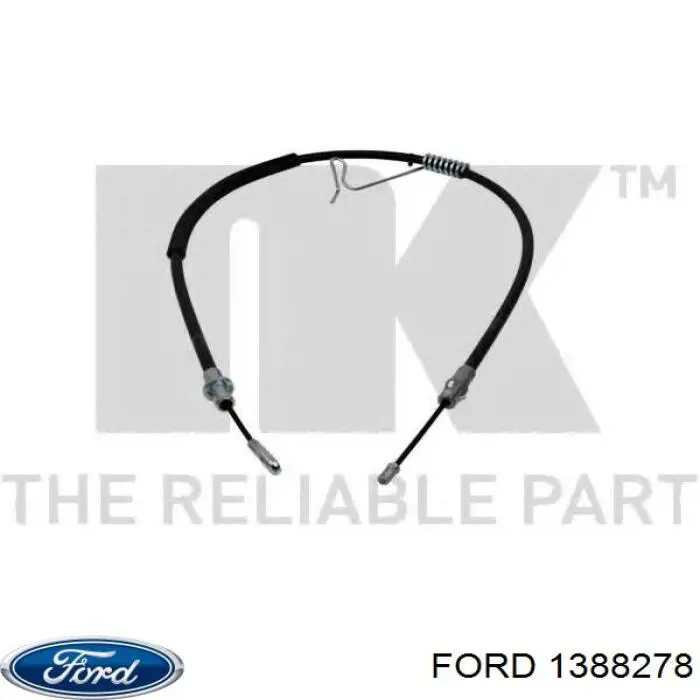 Купить 1388278 Ford Задний правый трос ручника