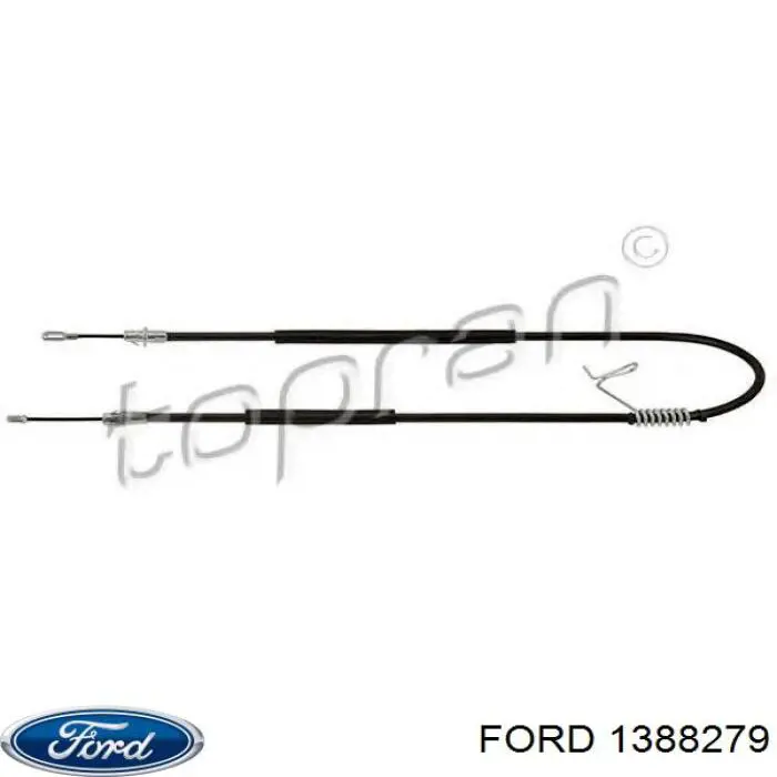 Трос ручного тормоза задний Ford 1388279 цена, от 15.23 USD