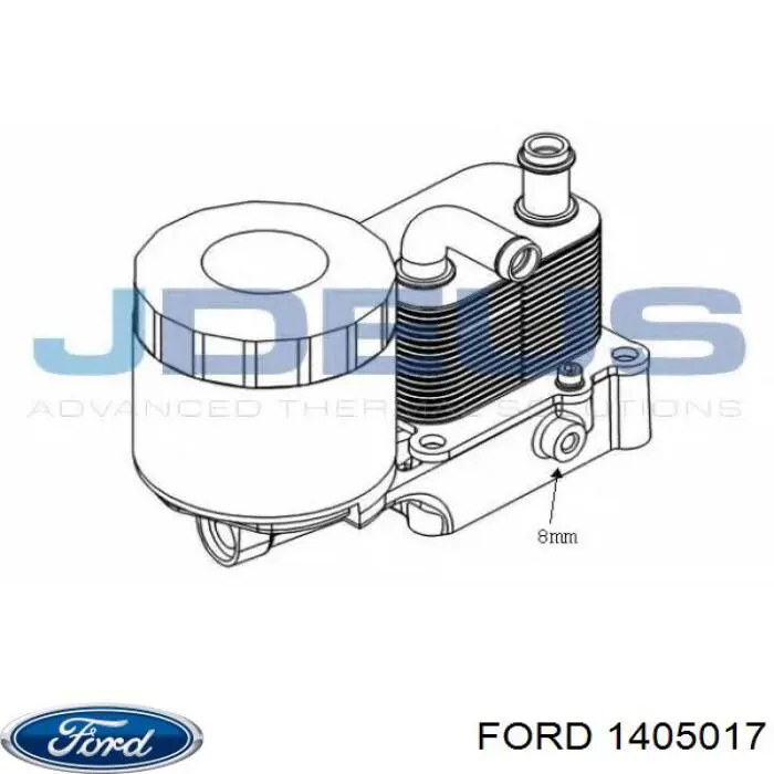 Корпус масляного фильтра Ford 1405017 цена, от 25.08 USD