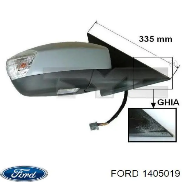 Купить 1405019 Ford Указатель поворота зеркала левый