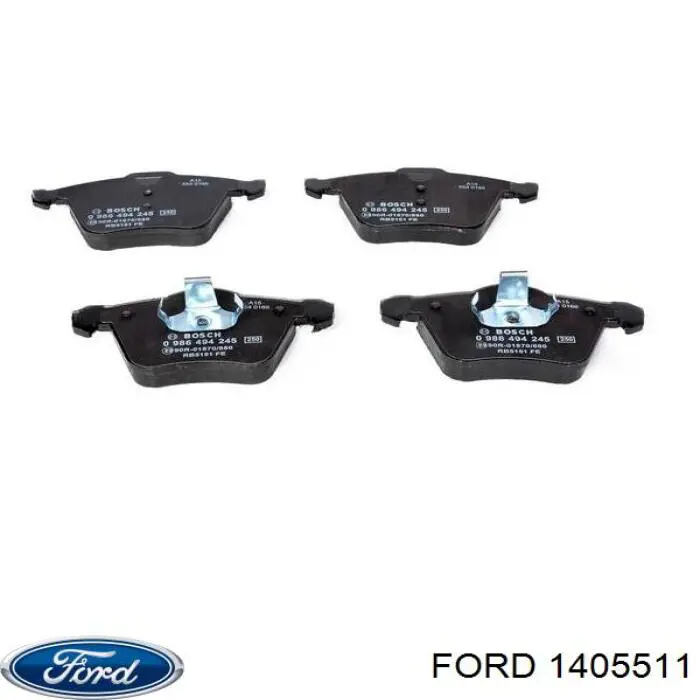 1405511 Ford колодки тормозные передние дисковые