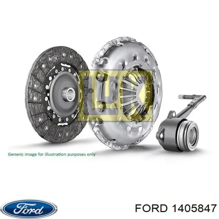 1405847 Ford kit de embraiagem (3 peças)