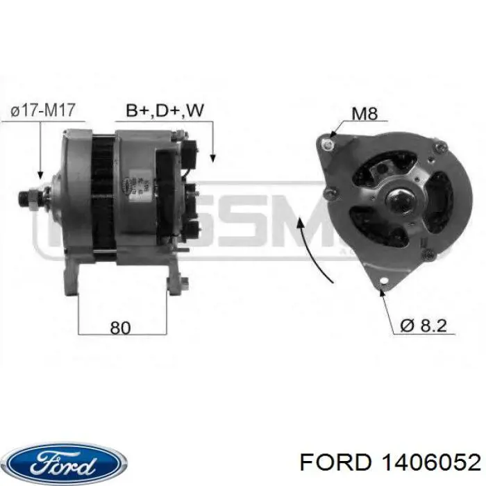 1406052 Ford генератор