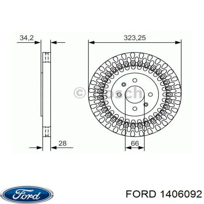 1406092 Ford Генератор автомобильный