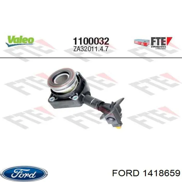 1418659 Ford рабочий цилиндр сцепления в сборе с выжимным подшипником
