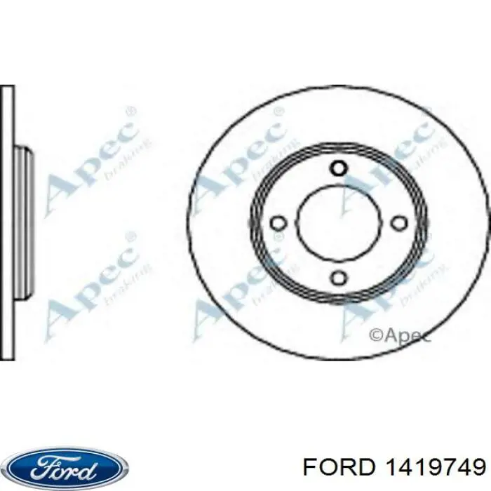 Передние тормозные диски 1419749 Ford