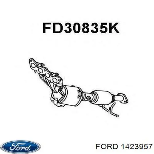 Каталитический нейтрализатор отработавших газов Ford 1855298 цена, от 64.13 USD