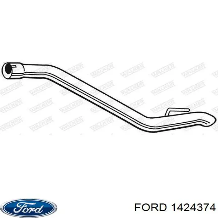 Купить 1424374 Ford Глушитель задний