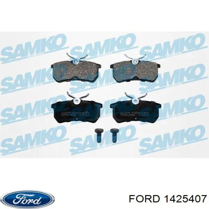 Купить 1425407 Ford Колодки тормозные задние, дисковые