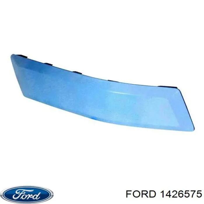 1364138 Ford placa sobreposta do pára-choque traseiro direito